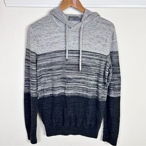 Vince Knit Hoodie Pullover Sweater Gray Size Small